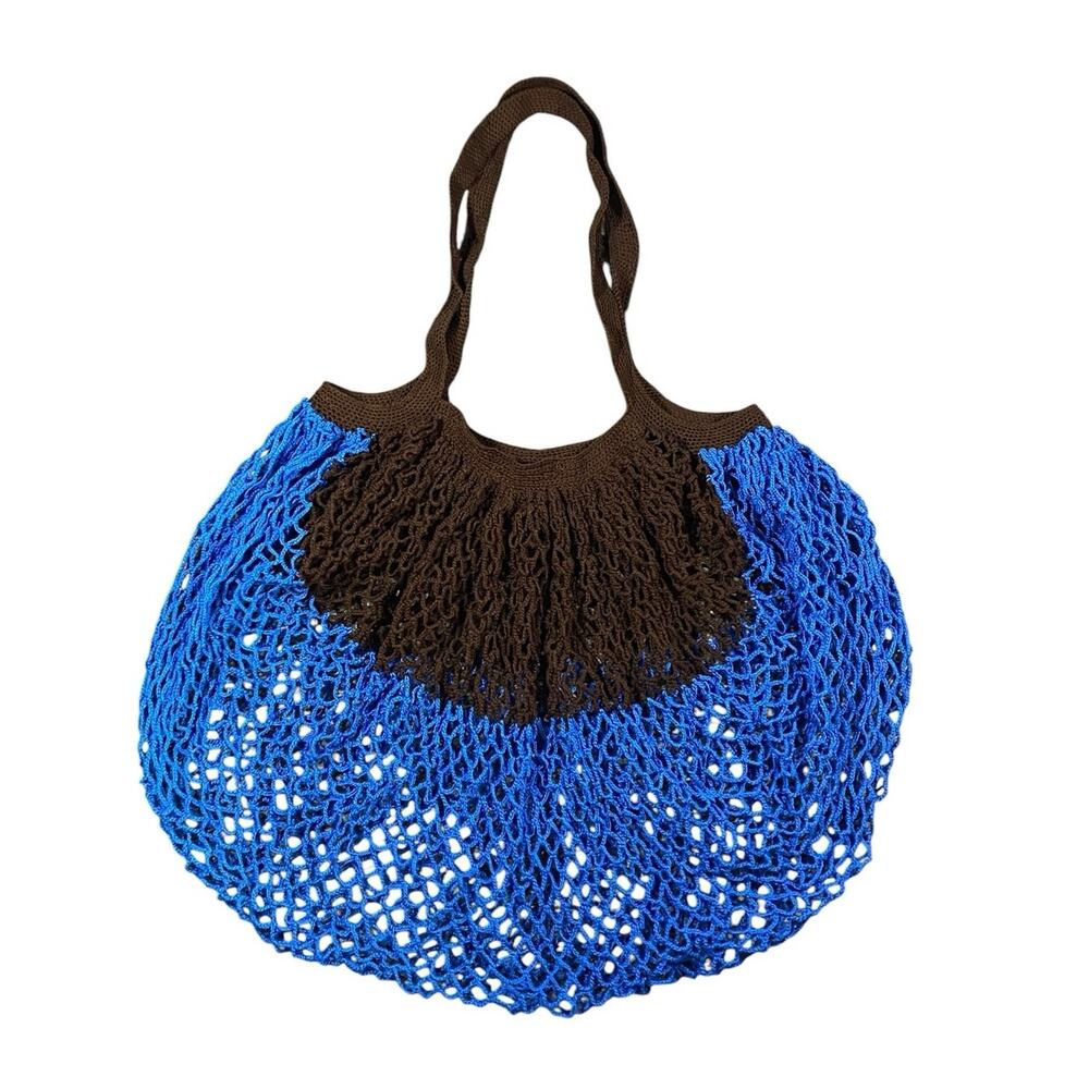 Handmade Crochet Knit Stretch Large Market Bag